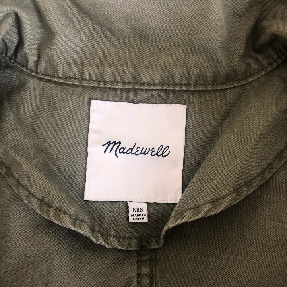 Madewell Olive Utility Jacket EUC - image 9